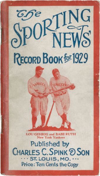 MAG 1929 Sporting News Record Book